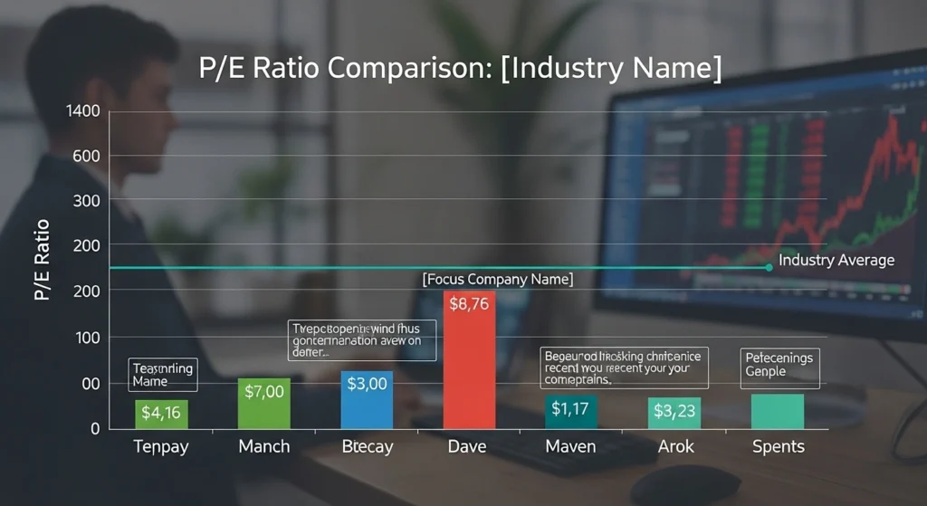 Revenue and profit growth charts on a laptop screen