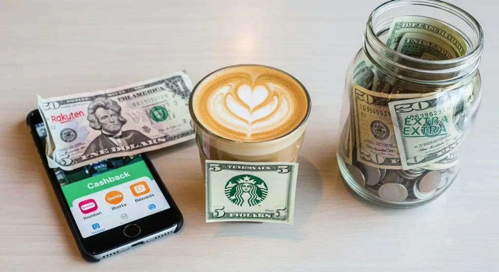 “Quick money hacks like selling online, cashback apps, and skipping coffee to boost savings.”