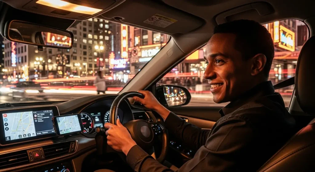 Rideshare driving gig economy job USA 2025