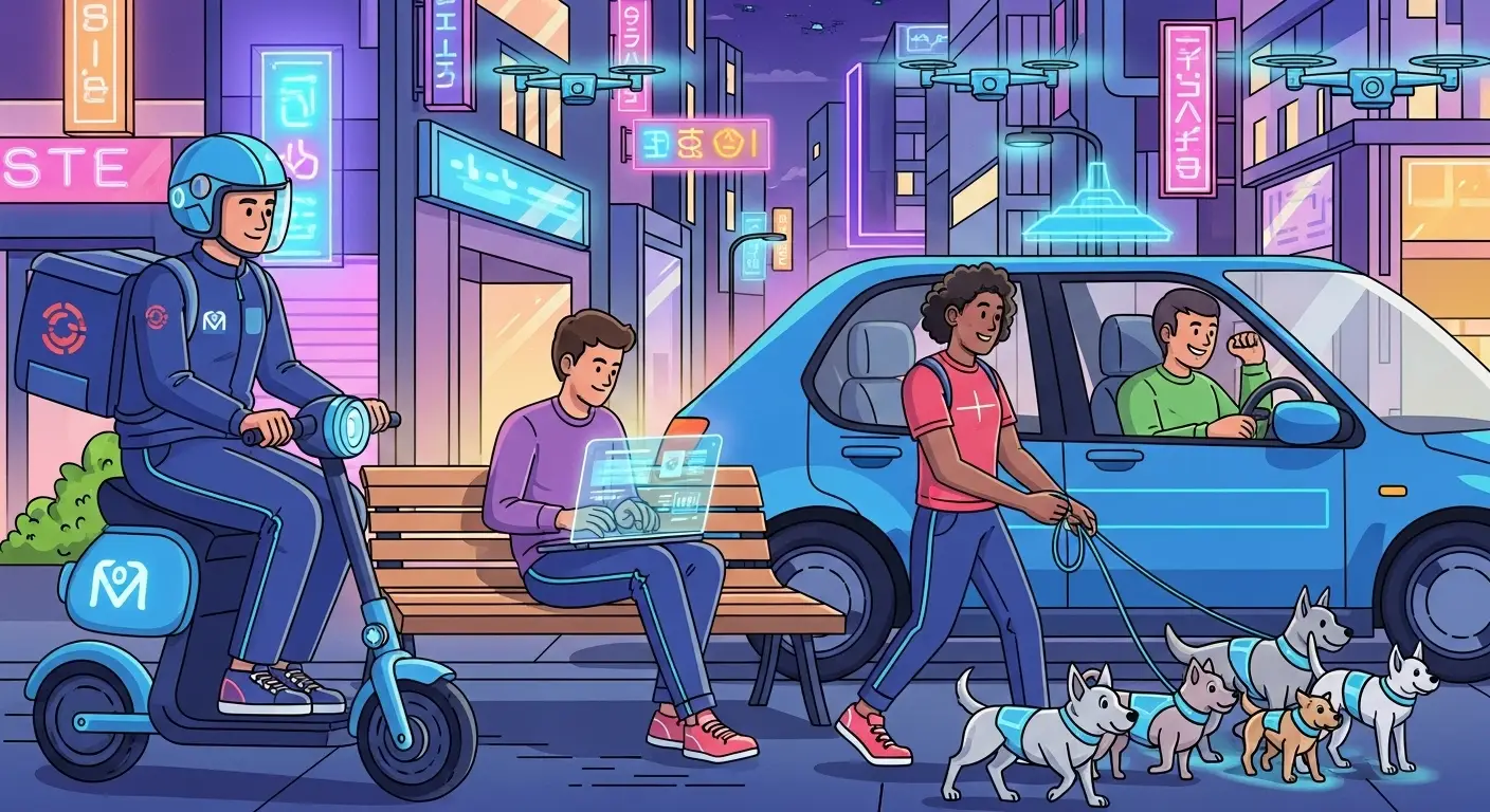 Diverse gig workers in the USA 2025 – Top 15 Best Gig Economy Jobs in the USA for 2025.